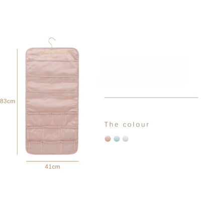 Underwear storage hanging bag, wall-mounted double-sided storage bag, underwear bra socks finishing bag, wardrobe hanging bag