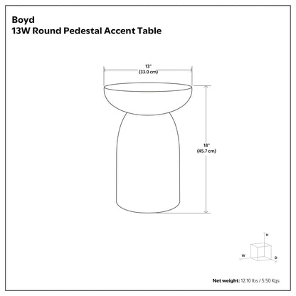 Boyd - Stripe Accent Table - Black