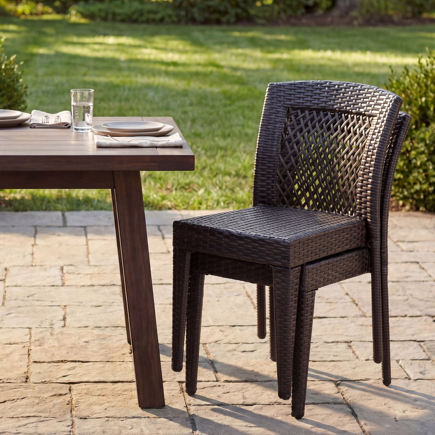 Outdoor Dining Stackable Chairs
