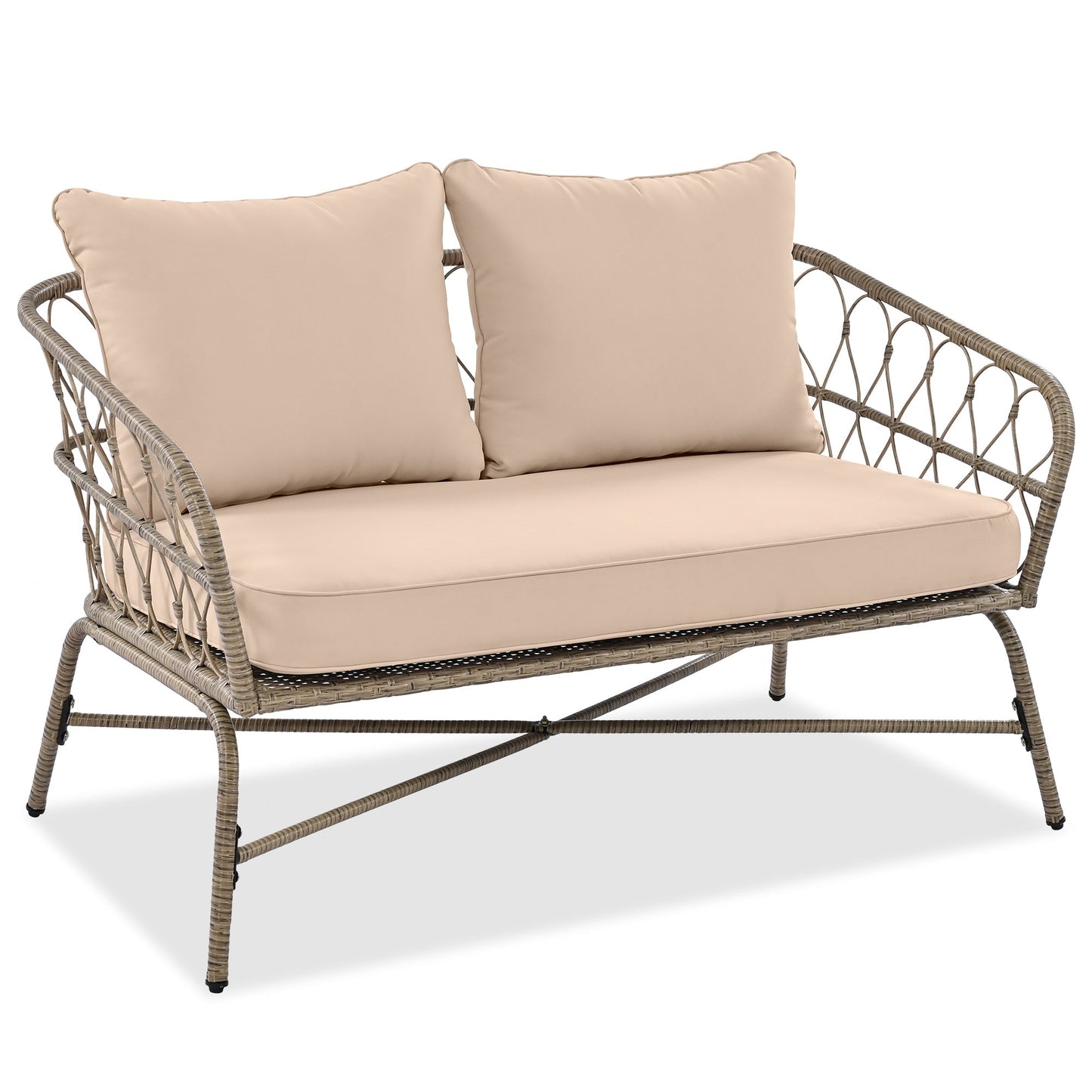 Bohemia-Inspired 4-Person Outdoor Seating Group With Removable Cushions