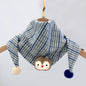 Korean-style Cotton-linen Plaid Childrens Scarf Versatile And Easy To Match