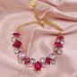 Cat And Dog Gem Pearl Necklace Princess