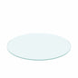 20" Round Tempered Glass Table Top Clear Glass 1 / 4" Thick Flat Polished Edge - Transparent