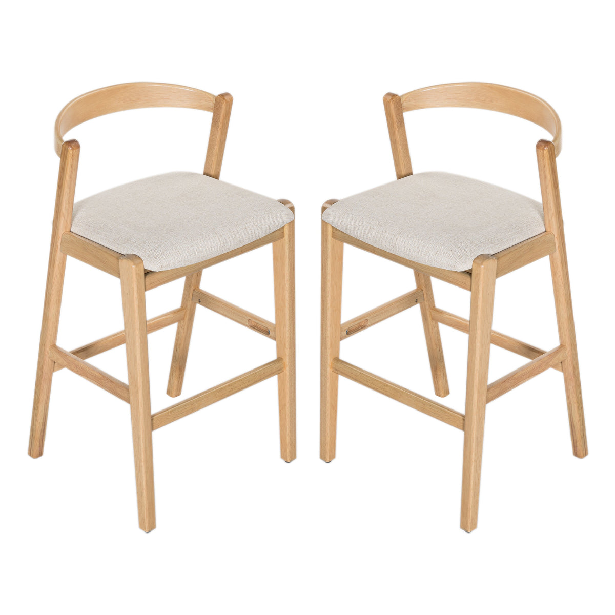 Balmain Indoor Rubberwood Barstool