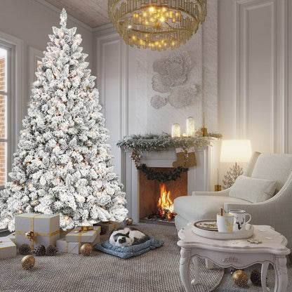 4FT Flocked Christmas Tree with 150 UL Lights