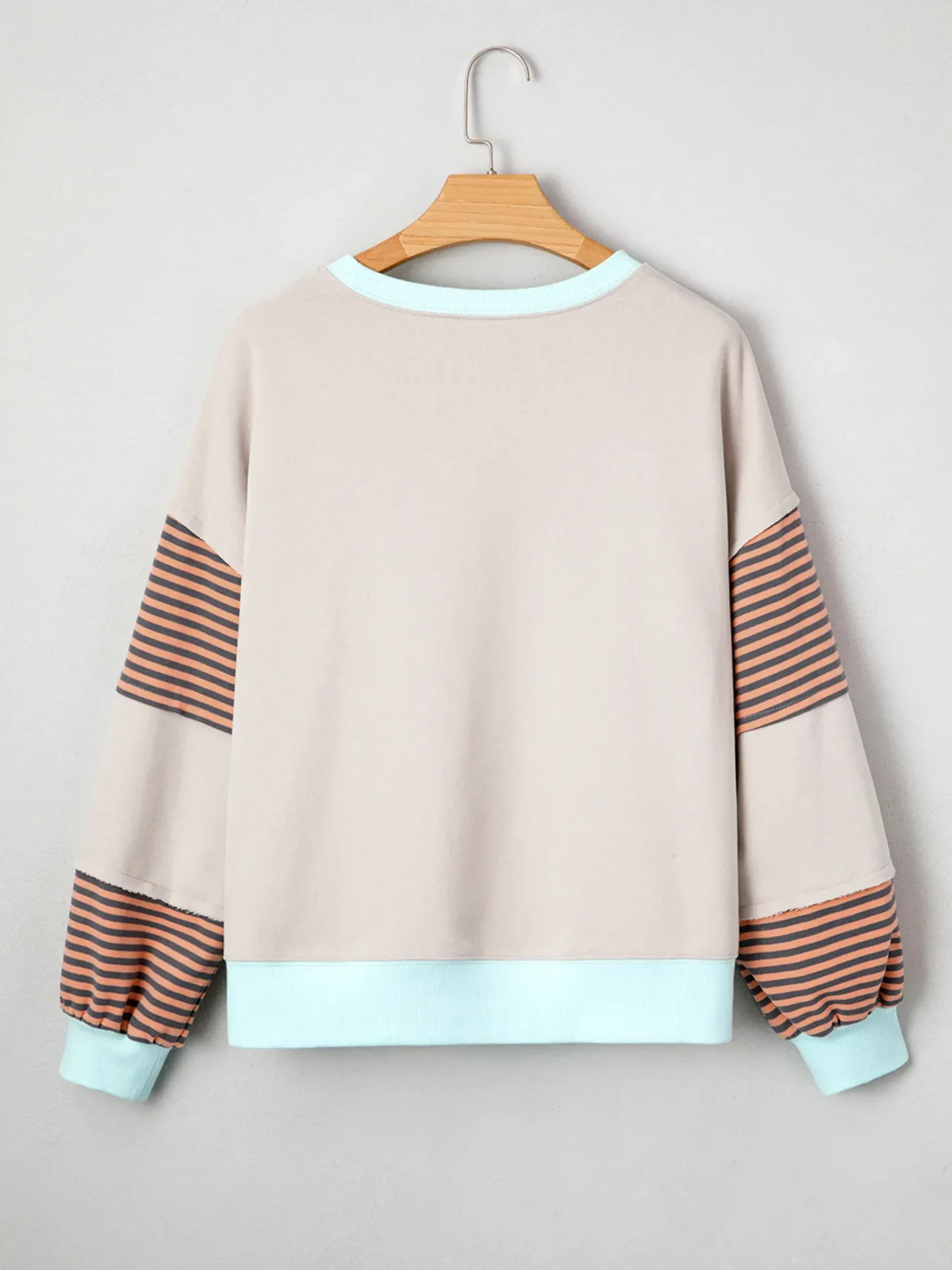 Colorblock Patchwork Drop Shoulder Sweatshirt