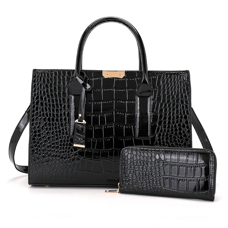 New Women's Wallet Large Capacity Handbag 2 Piece Set