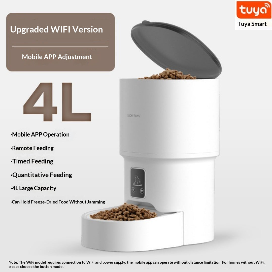 WiFi Smart Pet Feeder With App Control & Scheduled Feeding