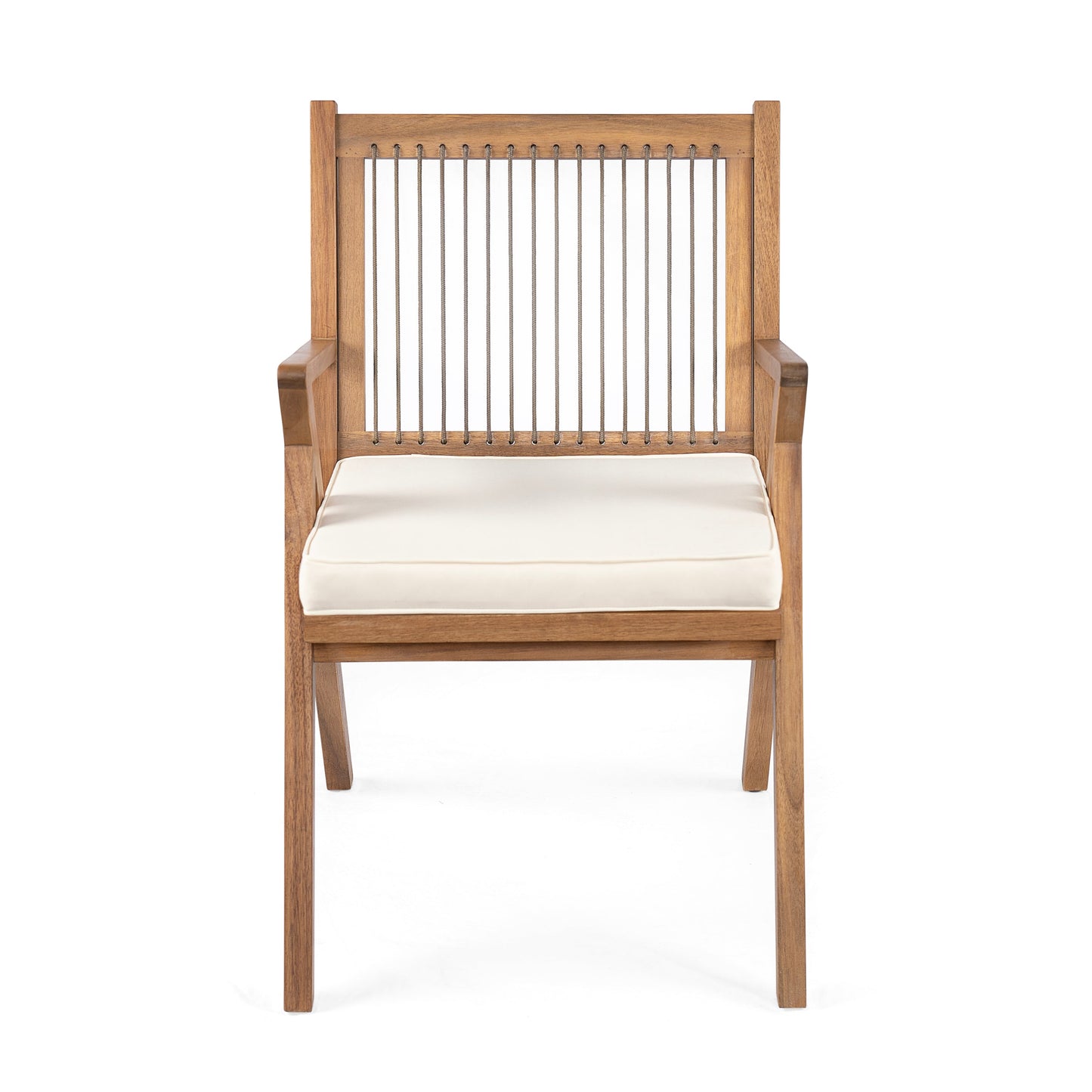 Patio Dining Chair with Cushion (Set of 2)