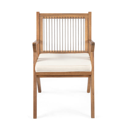 Patio Dining Chair with Cushion (Set of 2)
