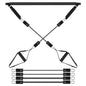 Pilates Bar Kit with 180LBS Resistance Bands Multifunctional Pilates Yoga Toning Bar Full Body Exercise Equipment Set for Beginners Intermediates Prof