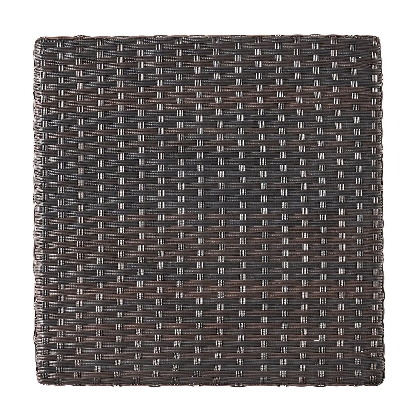 Luminant Outdoor Side Table With Iron Frame - Brown