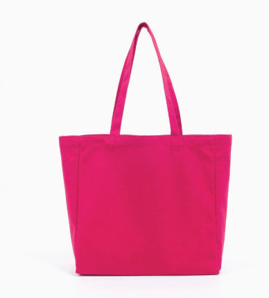 Fashionable Eco-friendly Colorful All-cotton Tote Canvas Bag