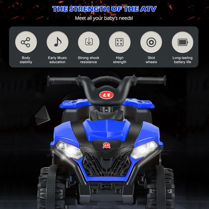 6V Battery-Powered Kids ATV with Forward/Reverse Switch - 4 Wheel Beach Buggy