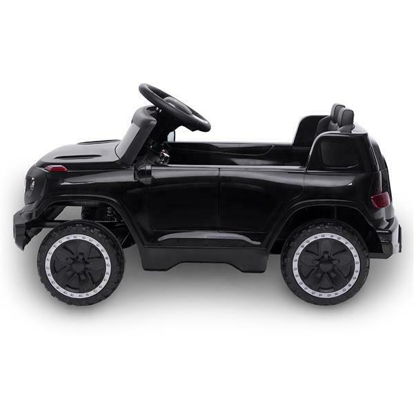 6V Battery-Powered Ride-On Car with Music, Lights, Remote Control, and Safety Features for Kids
