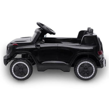 6V Battery-Powered Ride-On Car with Music, Lights, Remote Control, and Safety Features for Kids