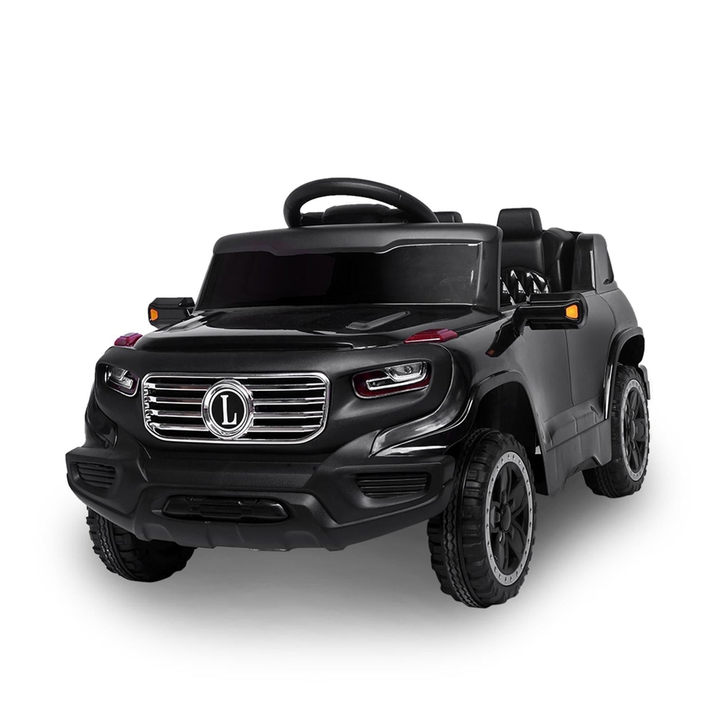 6V Electric Ride-On Car for Kids with 3 Speeds, Lights, and Remote Control
