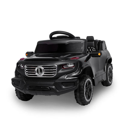 6V Electric Ride-On Car for Kids with 3 Speeds, Lights, and Remote Control