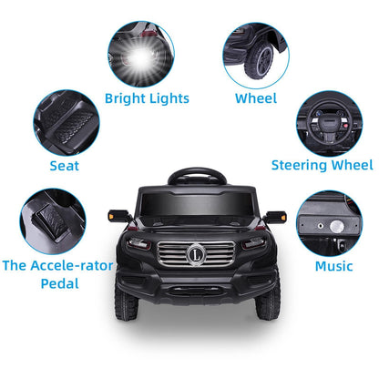 6V Electric Ride-On Car for Kids with MP3, Lights, and Remote Control - 3 Modes