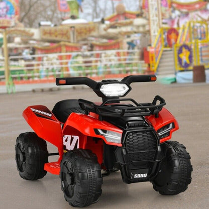 6V Kids ATV Quad Electric Ride On Car with LED Light & MP3 Player - Perfect Gift for Toddlers