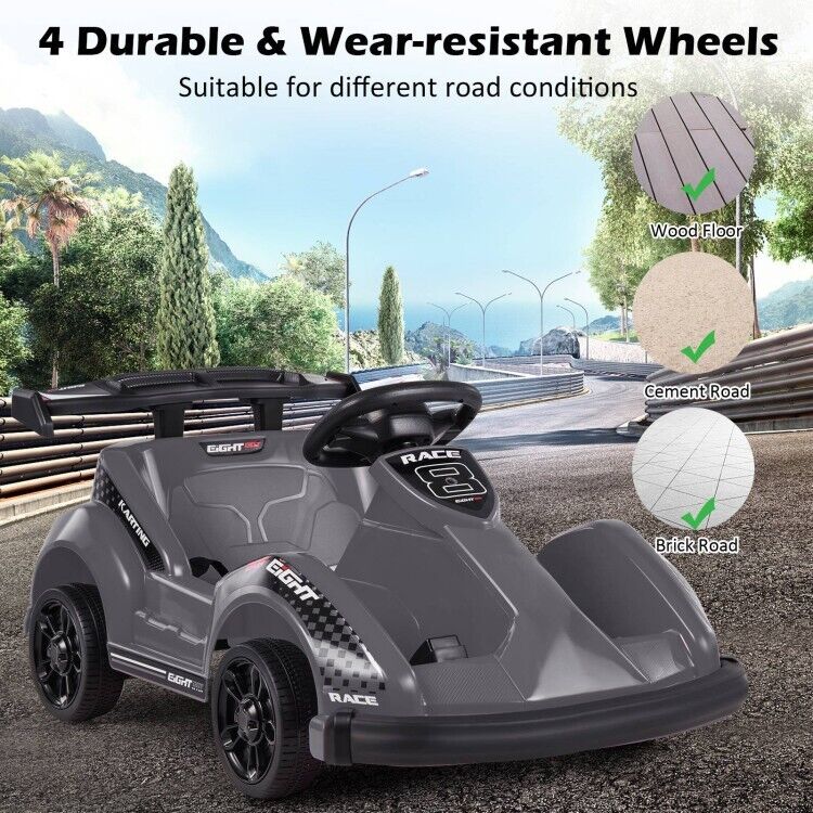 6V Kids Ride On Go Cart with Remote Control and Safety Belt - Perfect Children's Vehicle Toy Gift