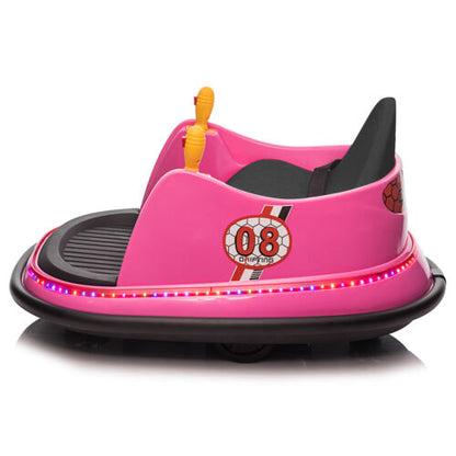 6V Pink Bumper Car with 7A.h Battery - Fun Ride for Kids!