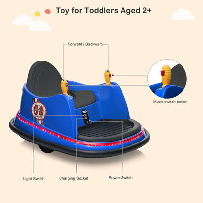 6V Pink Bumper Car with 7A.h Battery - Fun Ride for Kids!