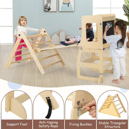 7-in-1 Toddler Climbing Toy Connected Table and Chair Set for Boys and Girls Aged 3-14 Years Old