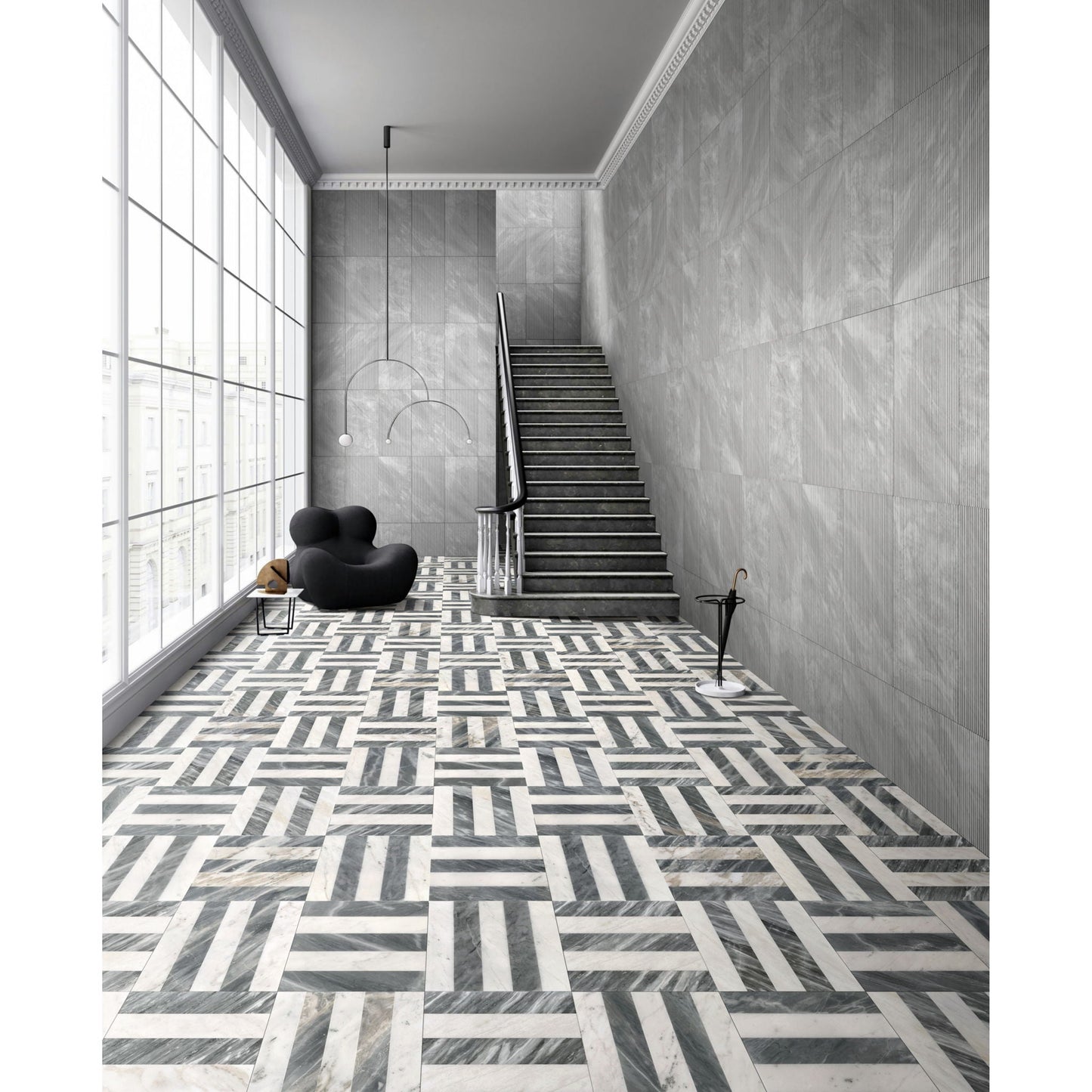 Elegant Waterjet Polished Marble Tile For Floor And Wall