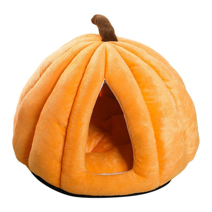 Four-season Universal Pumpkin-shaped Cat Bed