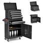 5-Drawer Rolling Tool Storage Cabinet with Detachable Top Toolbox