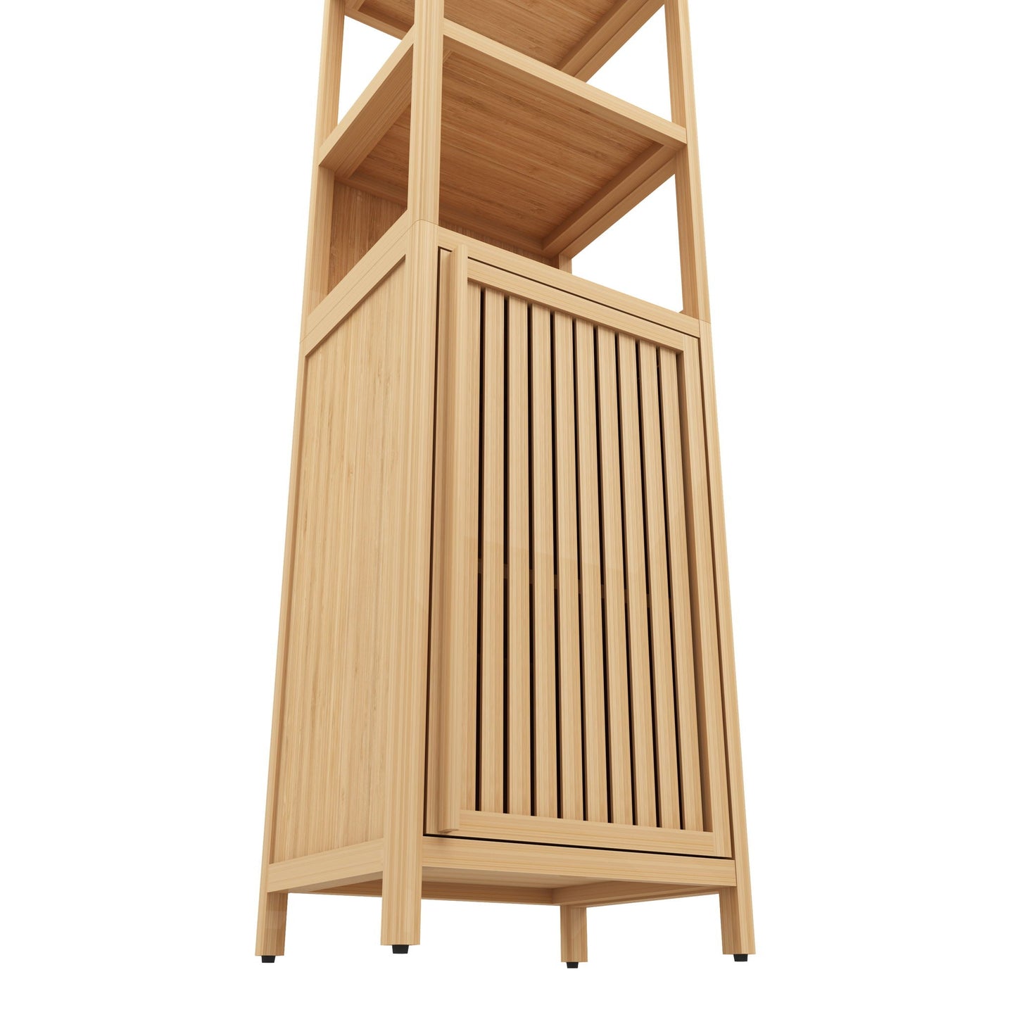 Storage Cabinet With Tall Tower, Multifunctional For Bathroom