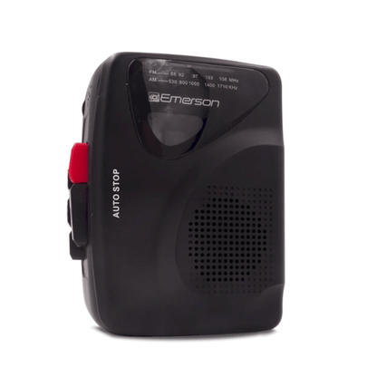 Emerson Portable Cassette Player & Recorder w AMFM Radio and Built-In Speaker