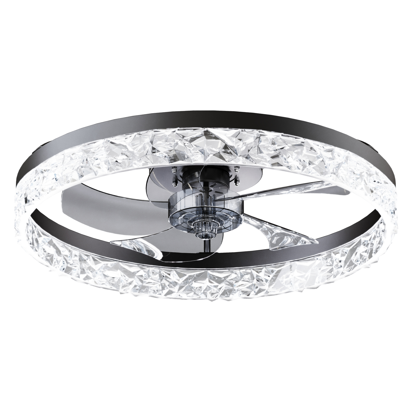 19.7" Ceiling Fan with Dimmable LED Light and Remote & App Control
