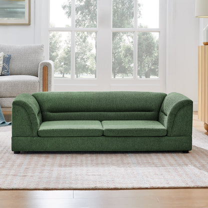 Oversized Pet Sofa, Curved Armrest Rectangular Dog Sofa