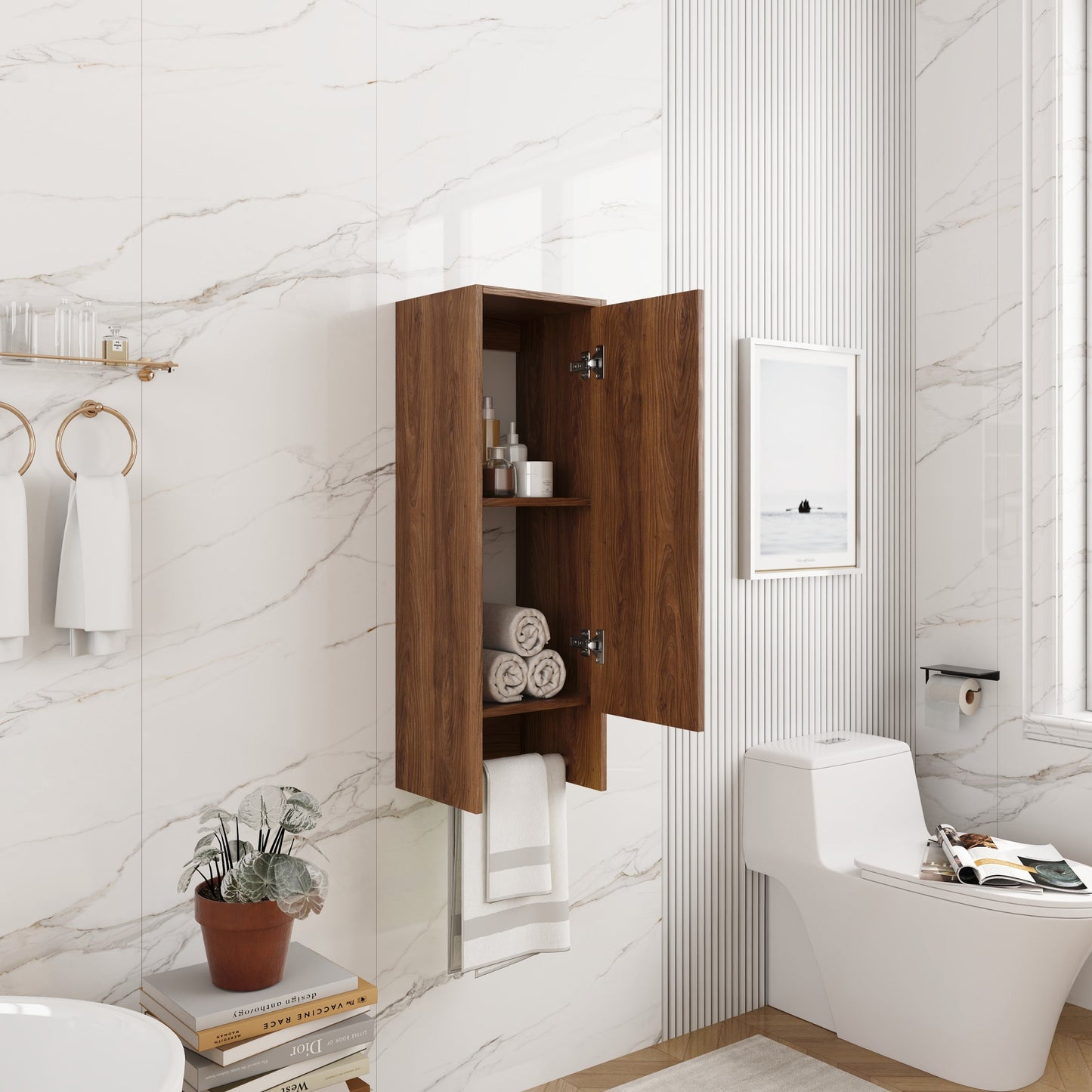 12 Inch Small Wall Mounted Side Cabinet