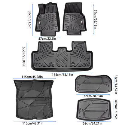 All-Weather TPE Floor Mats for Tesla Model Y 2021-2022