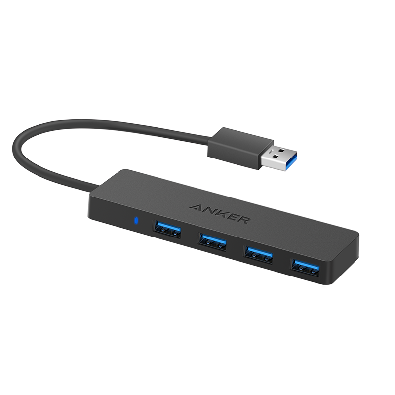 High speed 4-port hub hub hub laptop converter