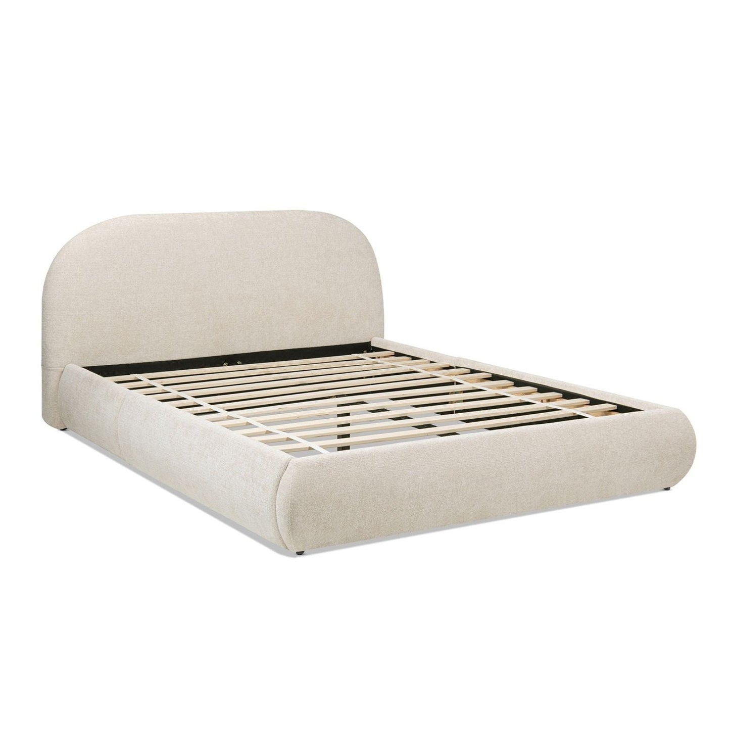 Archie Puffy Grounded - Upholstered Platform Bed