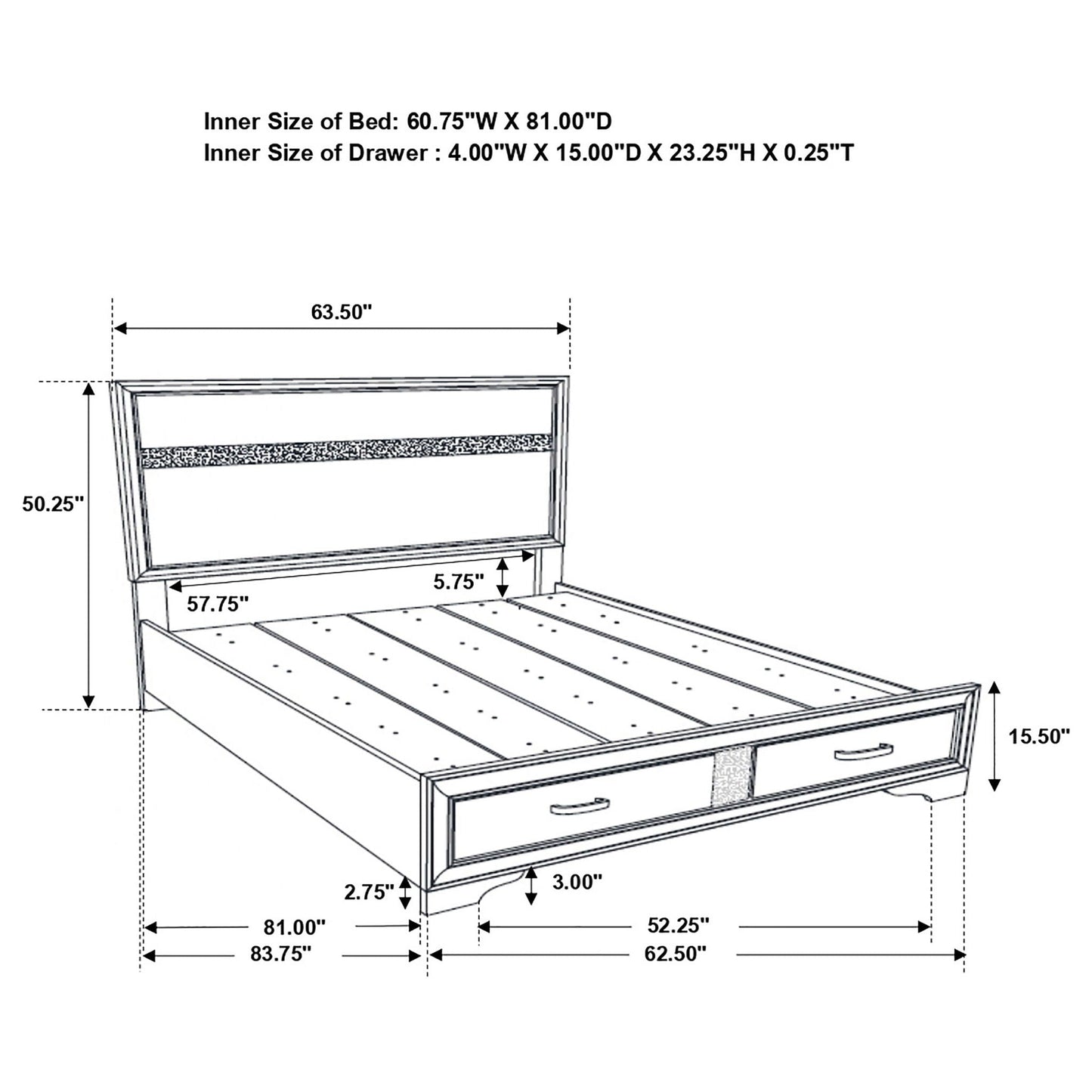 Corbin - Glittering Bedroom Set