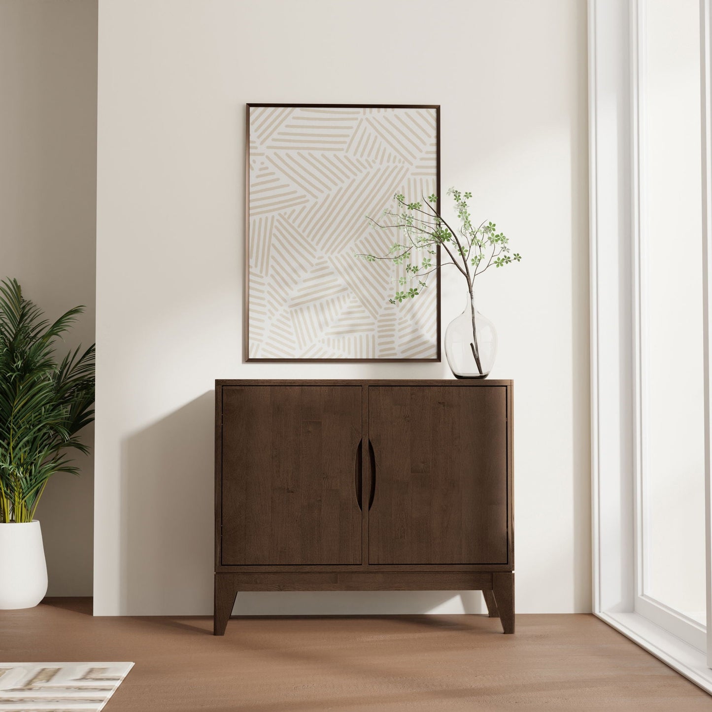 Harper - 2 Door Sideboard Buffet - Walnut Brown
