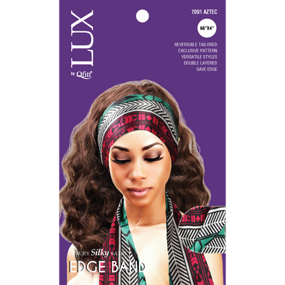 Lux by Qfitt Pattern Luxury Silky Satin Edge Band