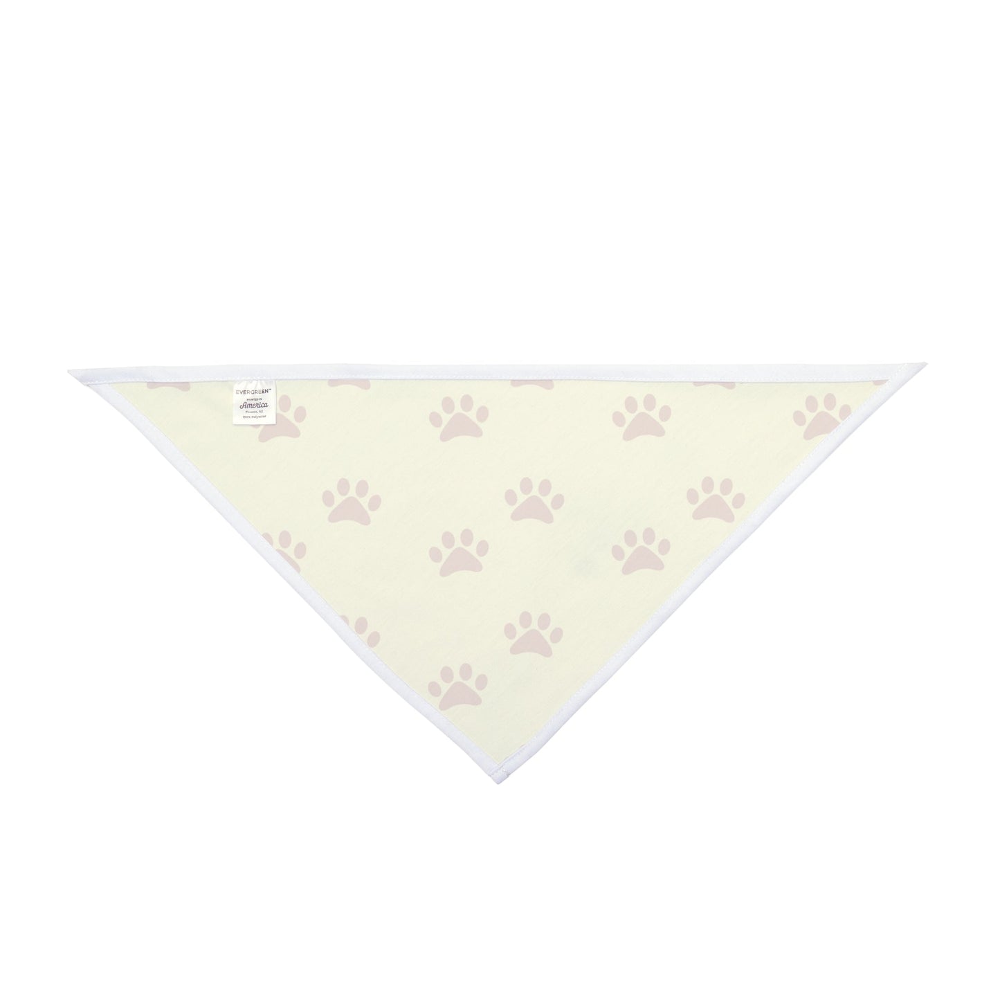 Golden Pawprints on Buttercream Sky - Pet Bandana Pet Zen