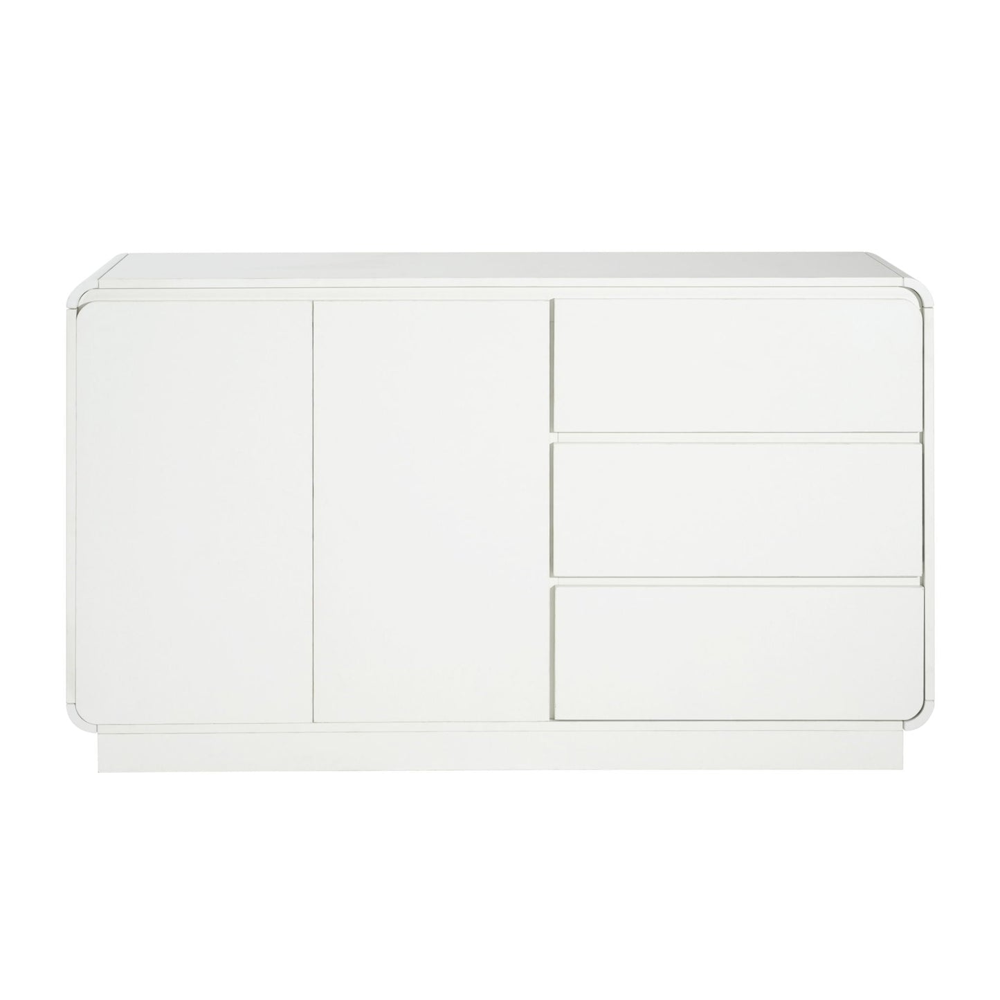 Sideboard, Wide Storage With 2 Doors And 3 Drawers