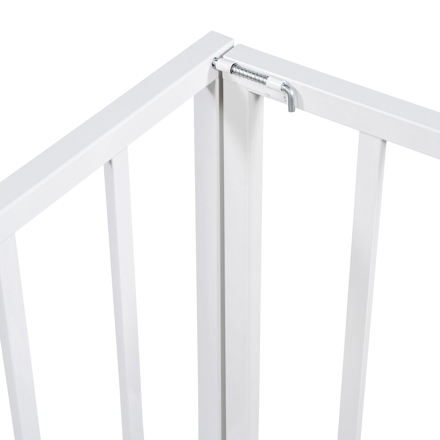 Metal Floor Bed Frame With Fence And Door
