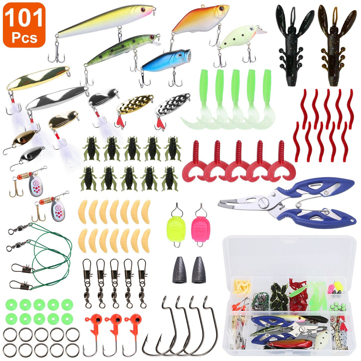 GBruno 101Pcs Fishing Lures Kit