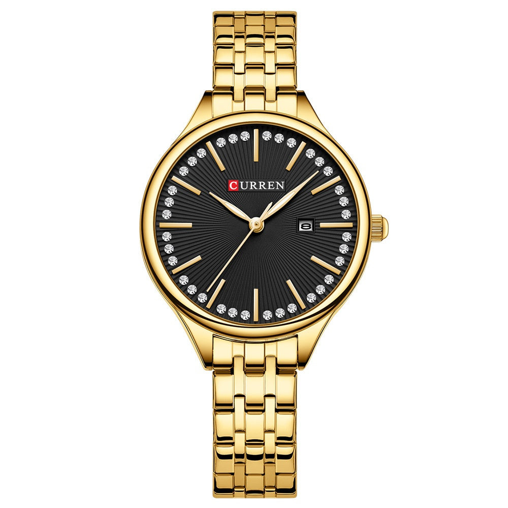 Womens Waterproof Simple Bar-Clasp Watch