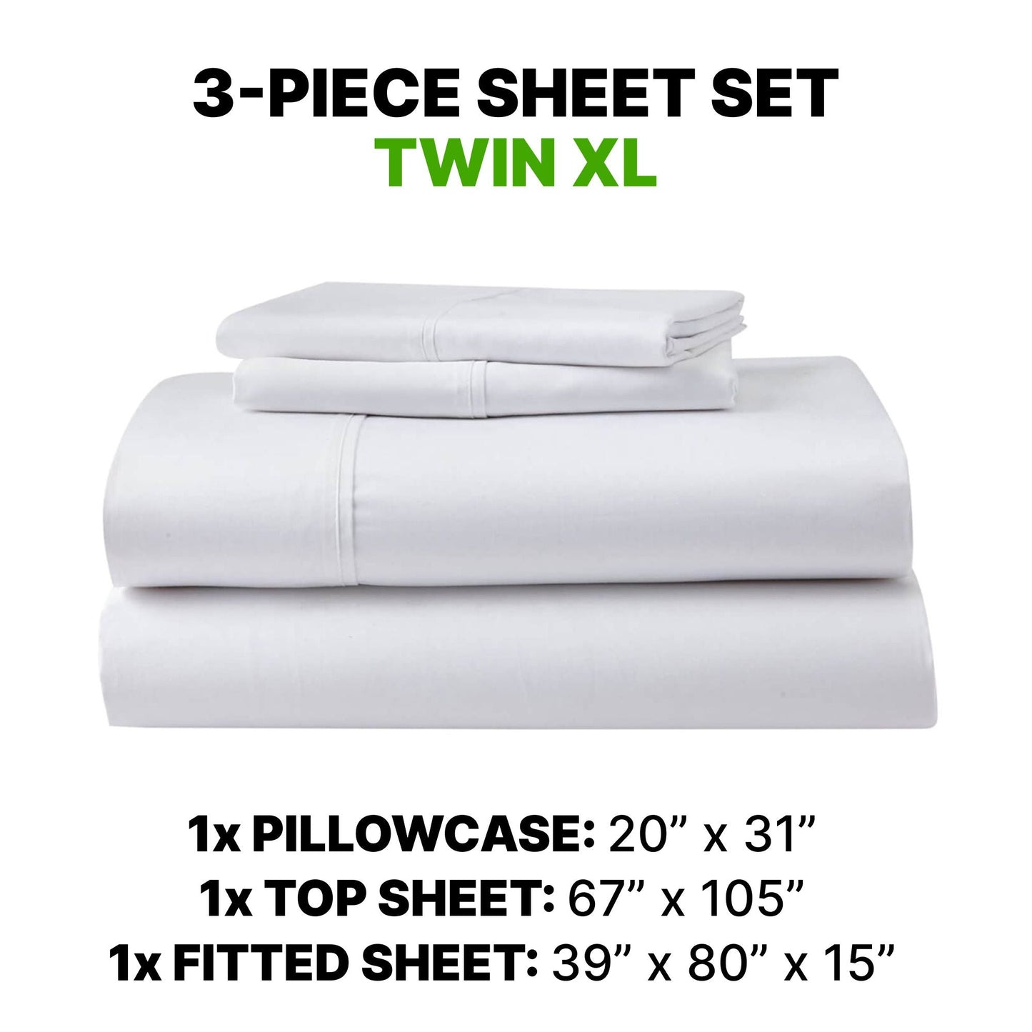 Sheet Set Luxurious Supima Cotton & TENCEL Blend with GhostGrip Bands