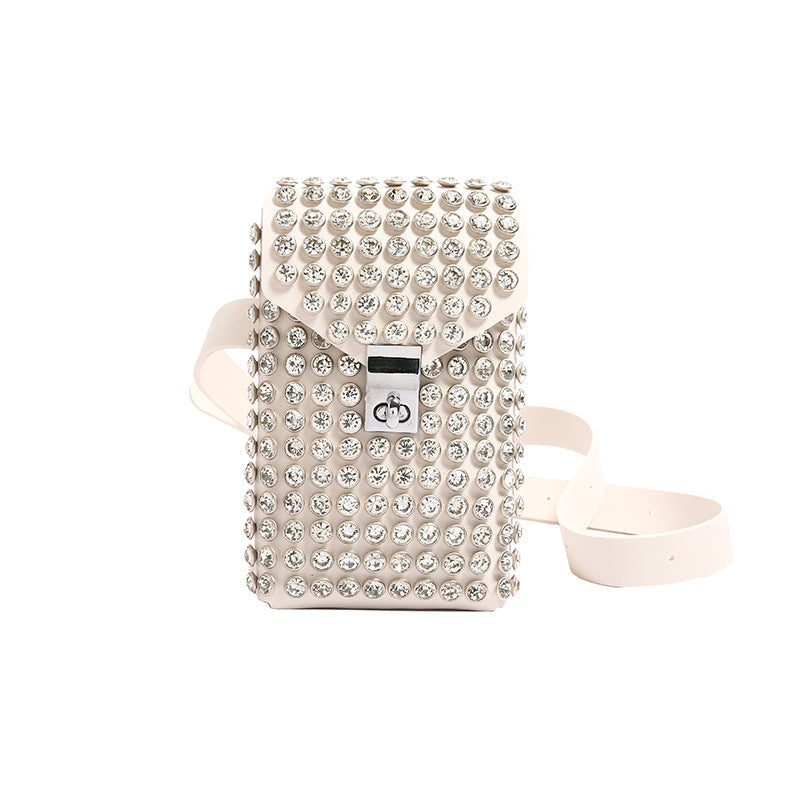 Single-shoulder Bag Instagram-style Rhinestone Design