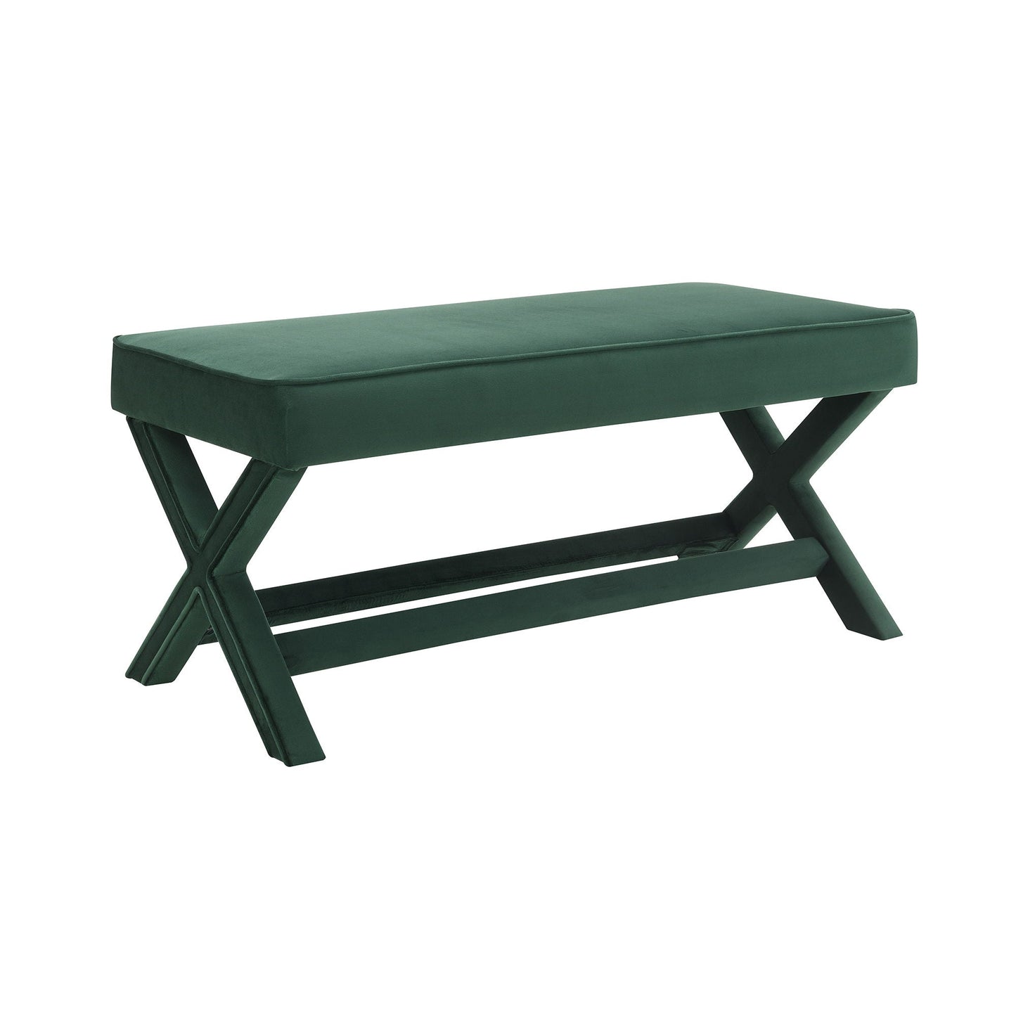 Comfort Double Bench Upholstered With X Crossed Legs